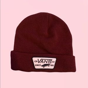 Maroon Vans Beanie